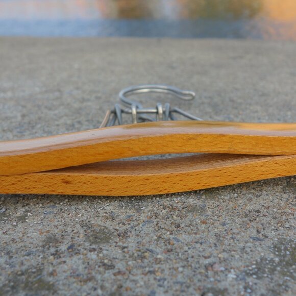 Vintage Fratelli Reguitti Brev No. 432106 32 Made in Italy Wood Pants Hanger - Picture 7 of 13